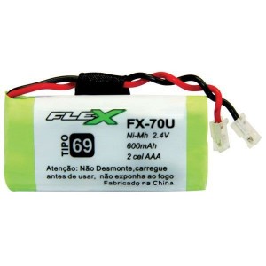 FX-70U BATERIA P/ TELEFONE SEM FIO FLEX
