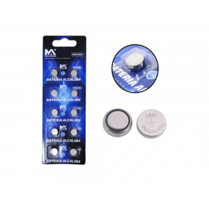 BATERIA ALCALINA AG3 LR41 C/10 UN. 1,5V MAX-AG3