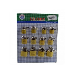 CADEADO  CARTELA GLORY 32-38-50 MM