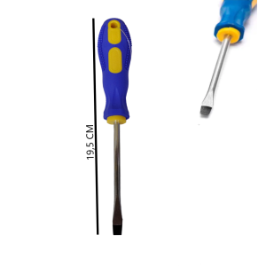 CHAVE DE FENDA CABO EMBORRACHADO PONTA C/ IMÃ 19,5 CM BJ2113