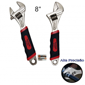 CHAVE INGLESA AJUSTAVEL CABO EMBORRACHADO 8