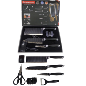 KIT FACA DE COZINHA  DECORADA COM 7 PCS ER-0558