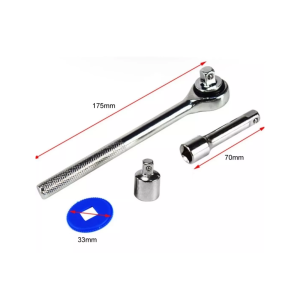 KIT FERRAMENTAS MALETA BASICAS SOQUETES C/ 40PÇS  BOM-3906