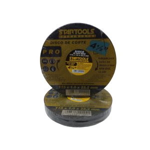 DISCO DE CORTAR AÇO-FERRO 115 X 1.0 X 22.2 MM COM 10 PCS AR0134