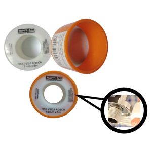 FITA VEDA ROSCA NAVY COM 10 PCS 18MM X 5M 40037
