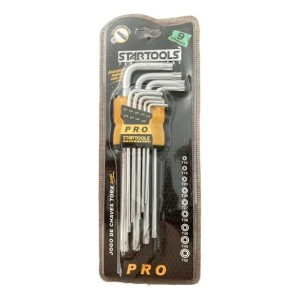 JOGO DE CHAVES TORX LONGA C/ 9 PCS STARTOOLS AR0037