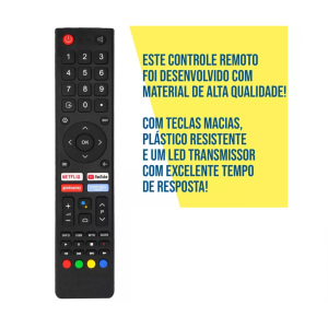 9131 CONTROLE COMPATÍVEL PHILCO SMART NETFLIX YOUTUBE GLOBO PLAY PRIME VIDEO
