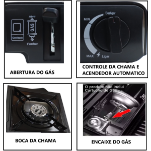 FOGAREIRO A GAS PORTATIL 2500W STARTOOLS AR0541