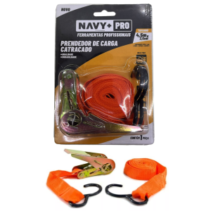 CINTA CATRACA AMARRAR CARGA MAXIMA 100KG 2,5 CM X 4,5 MTS N+2034
