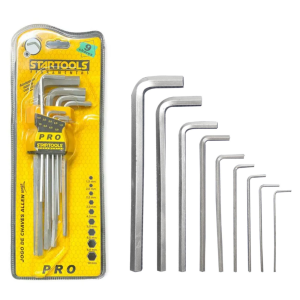JOGO DE CHAVES ALLEN MEDIA C/ 9 PCS STARTOOLS AR0039