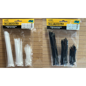 ABRAÇADEIRA DE NYLON ENFORCA GATO MISTA COM 80 PCS AR0368