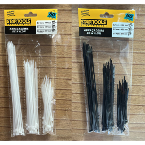 ABRAÇADEIRA DE NYLON ENFORCA GATO MISTA COM 80 PCS AR0368