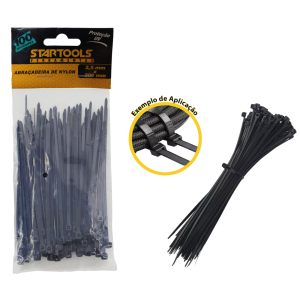 ABRAÇADEIRA DE NYLON ENFORCA GATO 2,5 X 200 MM COM 100 PCS AR0142