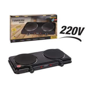 FOGAREIRO ELETRICO CHAPA 2 BOCA 2000W 220V STARTOOLS AR0544