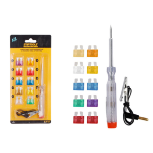KIT FUSIVEIS C/ CHAVE TESTE P/ AUTOMOVEL LAMINA GRANDE C/ 10 PCS N+2027