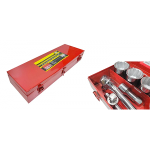 KIT FERRAMENTAS MALETA SOQUETES ESTRIADO ENCAIXE DE 3/4 COM 21 PÇS  EDA 9PC 014315