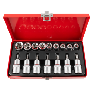 KIT FERRAMENTAS MALETA SOQUETES TORX  COM 16 PÇS  EDA 7VI 005993