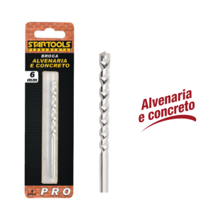BROCA P/ ALVENARIA E CONCRETO 6 MM STARTOOLS AR0125