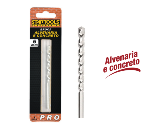 BROCA P/ ALVENARIA E CONCRETO 6 MM STARTOOLS AR0125