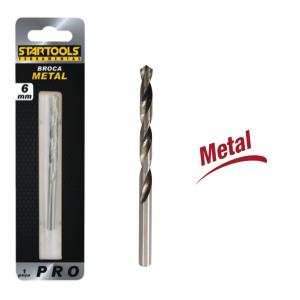BROCA AÇO RAPIDO P/ METAL 6 MM STARTOOLS AR0131