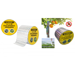 FITA ESPANTA PASSAROS 4.8CM X 45 METROS BOM-1318