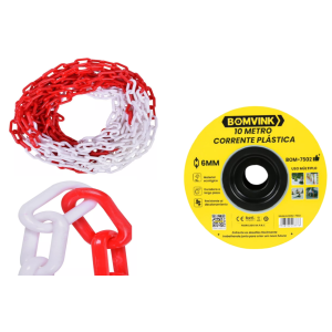 CORRENTE DE PLASTICO DE 10 METROS BOM-7502
