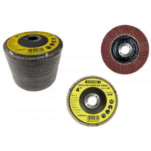 DISCO FLAP CONICO GRAU DE 80 C/10 PCS 4