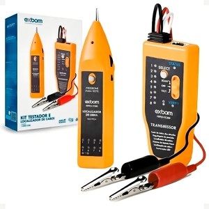 KIT LOCALIZADOR ZUMBIDOR RASTREADOR DETECTOR DE LINHA E CABOS RJ11 RJ45   TC300