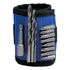 PULSEIRA MAGNÉTICA PORTA FERRAMENTAS 15 ÍMÃS E 2 BOLSOS EXBOM  PM0515P