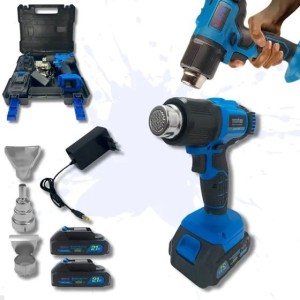 SOPRADOR TÉRMICO 320W PORTÁTIL RECARREGÁVEL COM 02 BATERIAS 21V 10000MAH  ST5000