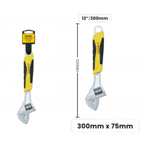 CHAVE INGLESA AJUSTAVEL CABO EMBORRACHADO 12