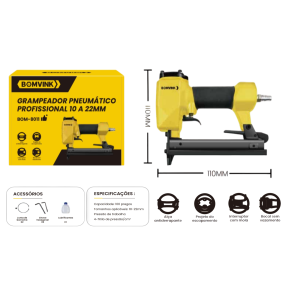 GRAMPEADOR PNEUMÁTICO PROFISSIONAL BOM-8011
