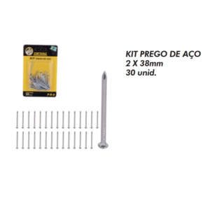 KIT DE PREGO COM 30 UNIDADES 2,2 X 38MM STARTOOLS AR0685