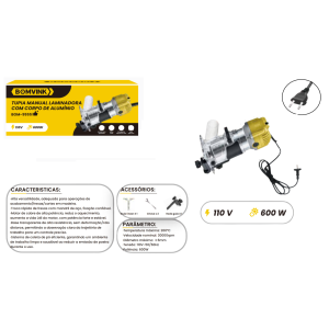 TUPIA MANUAL LAMINADORA COM CORPO DE ALUMINIO 110V 600W BOM-9555
