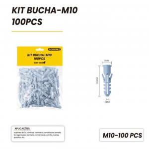 KIT DE BUCHA 10MM COM 100 PCS BOM-5309