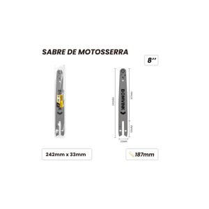 SABRE PARA MINI MOTOSSERRA ELETRICA 8' BOM-5632