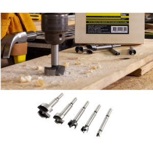 KIT DE BROCAS PARA MADEIRA TIPO FORSTNER 10, 15, 20, 25 E 35MM OAW
