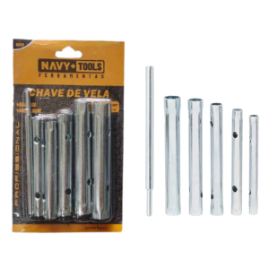 CHAVE DE VELA KIT COM 6 PCS  8 MM A 17 MM  74003