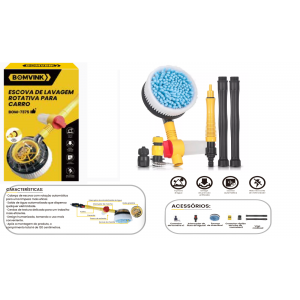 ESCOVA DE LAVAGEM ROTATIVA PARA CARRO BOM-7375