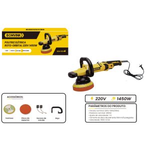 LIXADEIRA POLITRIZ  ELETRICA ROTO ORBITAL 220V 1450W BOM-9526