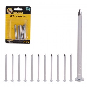 KIT DE PREGO COM 12 UNIDADES 2,8 X 50MM STARTOOLS AR0686