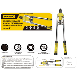 ALICATE REBITADOR MANUAL PROFISSIONAL TIPO ALAVANCA 17