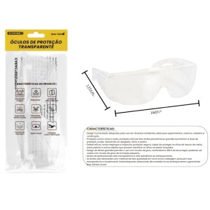 PROTETOR OCULOS DE PROTECAO TRANSPARENTE  BOM-7403