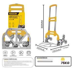 CARRINHO DE CARGA DOBRAVÉL ATÉ 75 KG BOM-2862