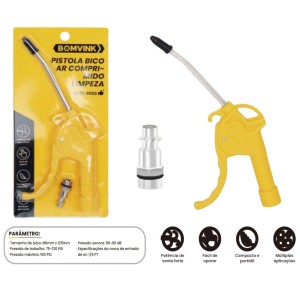 PISTOLA BICO AR COMPRIMIDO PARA LIMPEZA BOM-8003