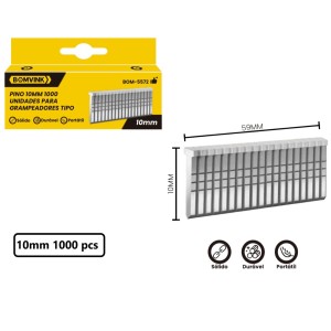PINO 10MM  P/ GRAMPEADOR TAPECEIRO C/ 1000 PCS BOM-5572