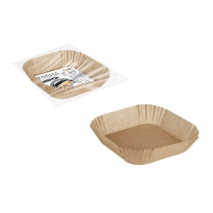 FORMA DESCARTAVEL QUADRADA PARA AIR FRYER 20CM X 4,5CM COM 50 UNI. STARTOOLS AR0961