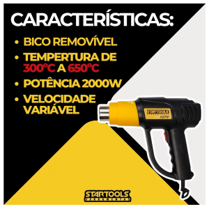 SOPRADOR TERMICO PORTÁTIL 127V 2000W AR0862