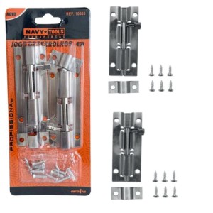 FECHO DE AÇO TRINCO PARA PORTA FERROLHO C/2 PCS 3