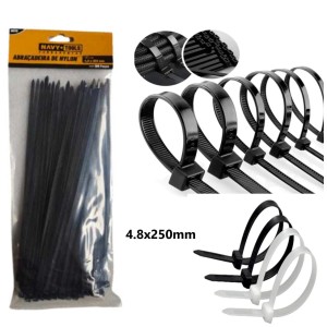 ABRAÇADEIRA DE NAYLON ENFORCA GATO  C/ 100 PCS  4,8X250MM NAVY 14028